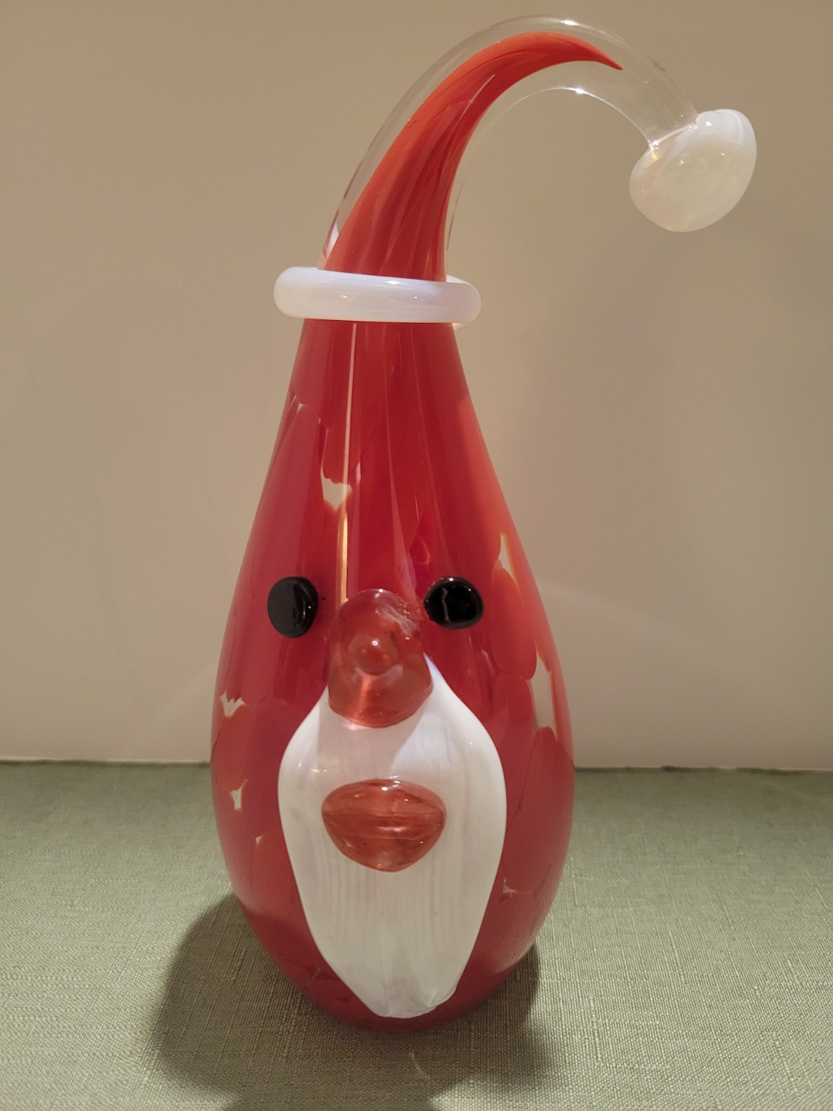 VorAlpenLand Glashütte Santa Austria Handmade Blown Glass Sculpture 7.75” Tall