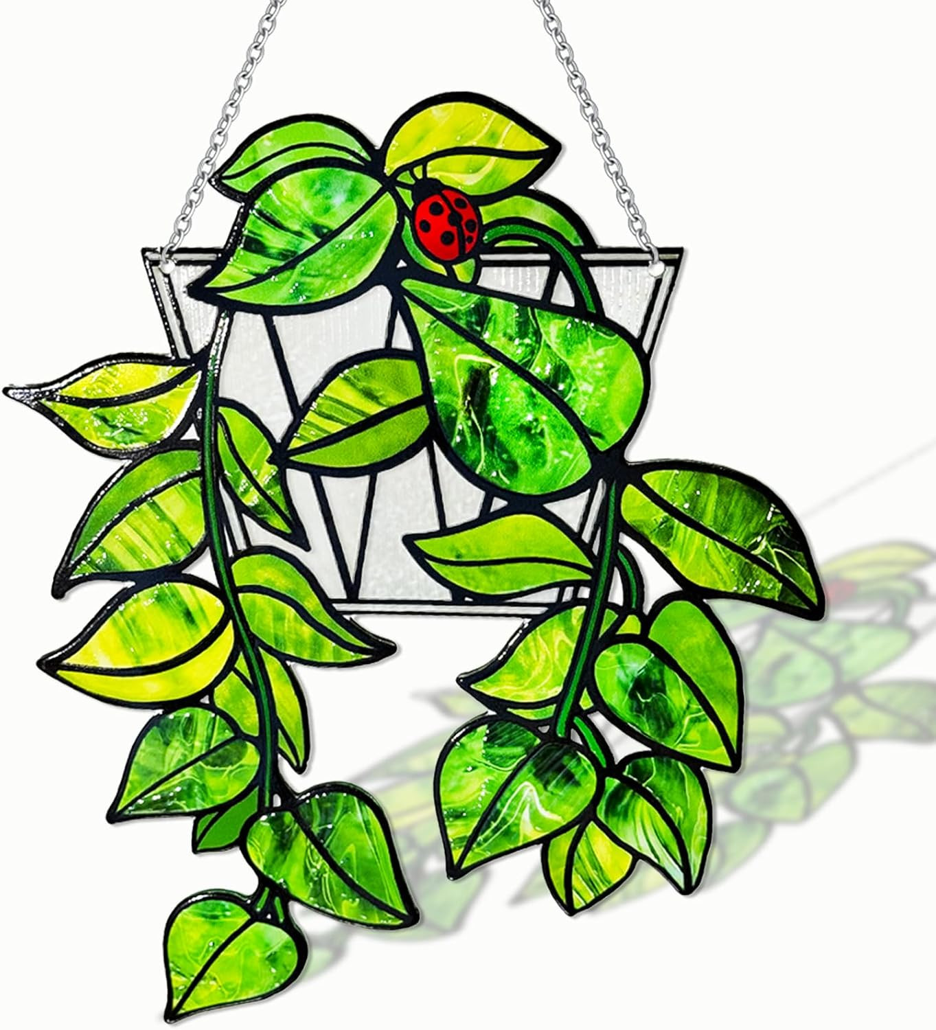 Stained Glass Suncatchers for Indoor and Outdoor Plant Decor