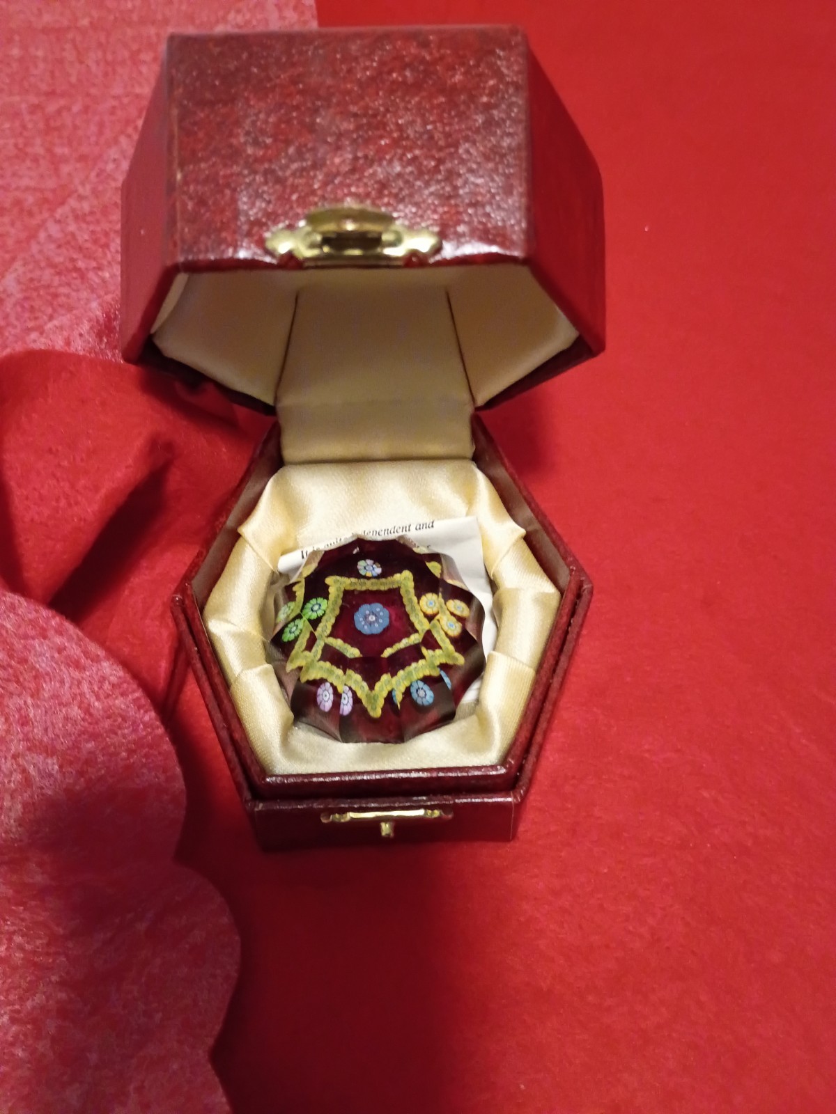 Vintage Perthshire Paperweight with Box and Certificate – Crieff Scotland