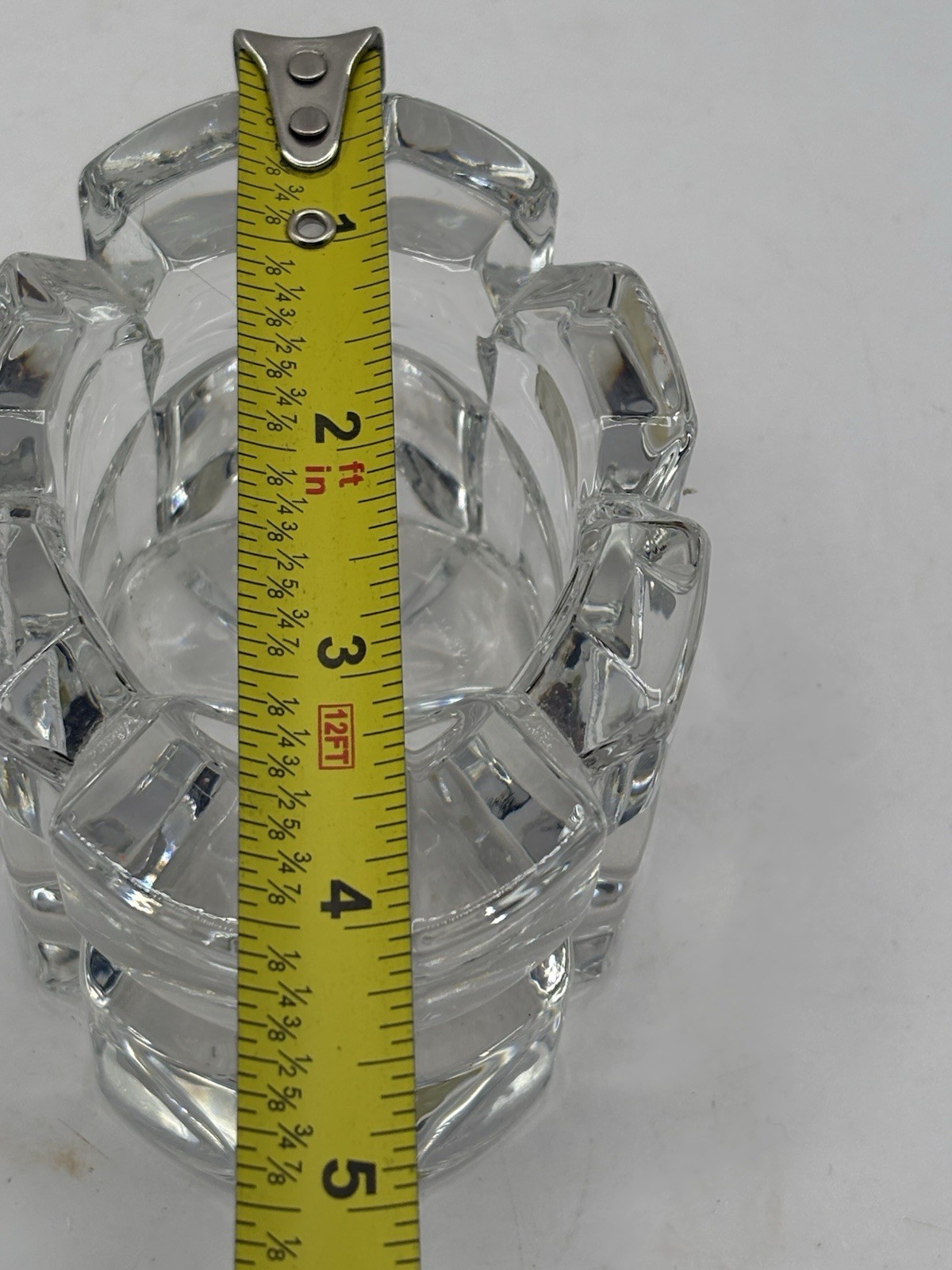 Mikasa Walther West Germany Crystal Votive Candle Holder 4×3” Heavy