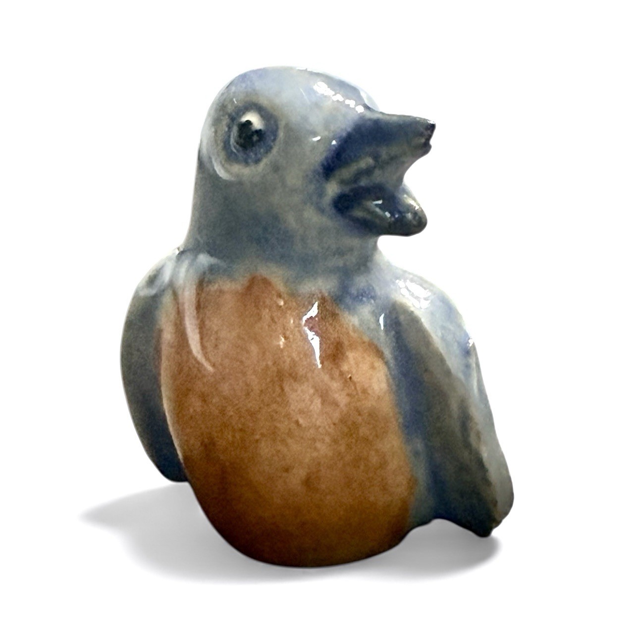 Vintage Rosemeade Mini Miniature Bluebird Figurine 1.25” tall RARE