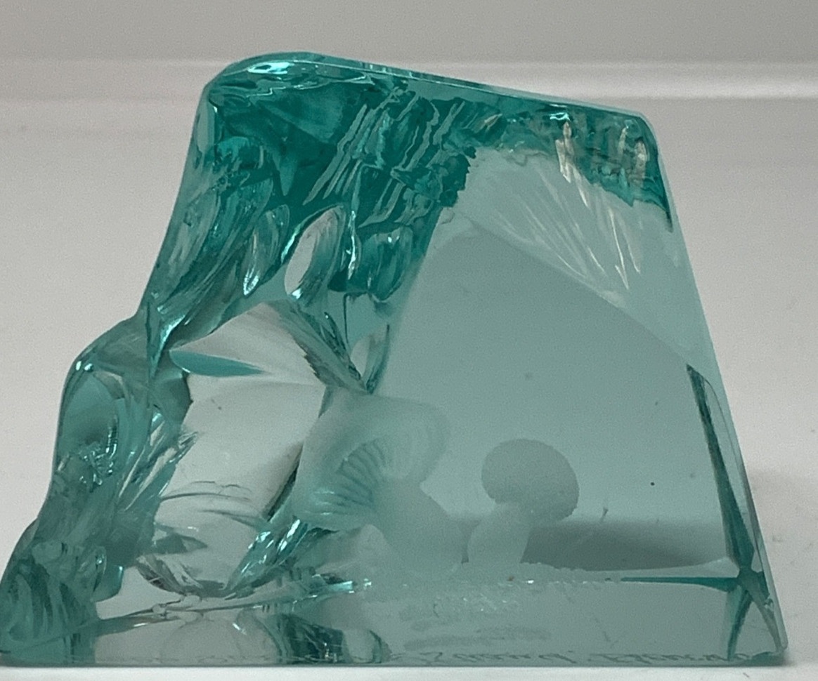 Hovmantorp Sweden “Iceberg” sculpture signed by Rune Strand and Lars Börnesson!
