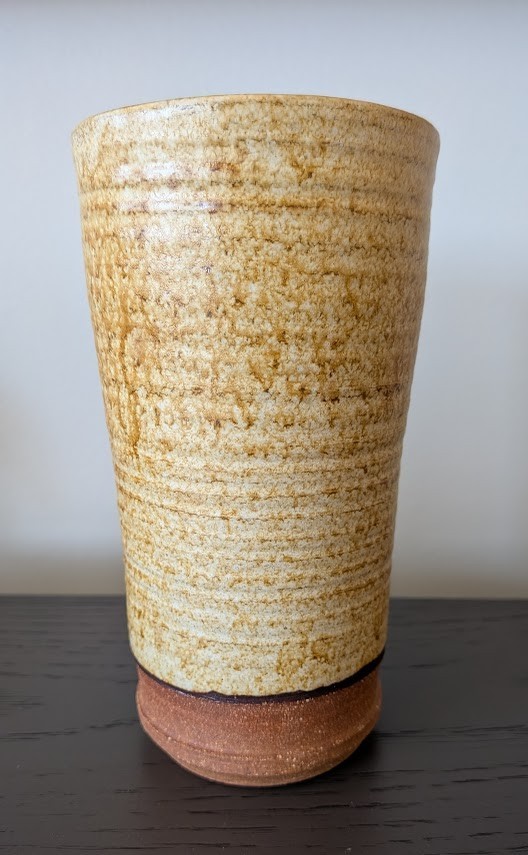 Vintage SET OF 4 Hand Thrown Studio Art Pottery 16 Oz Tall Tumblers – Signed