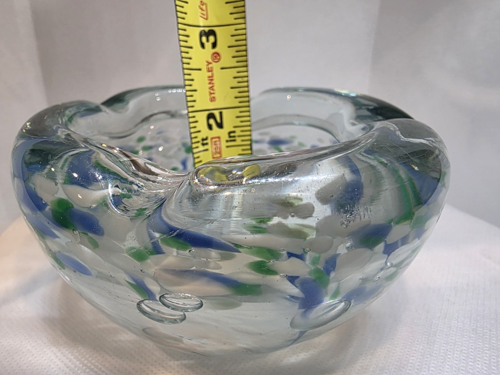 Vintage Murano? Style Art Glass Blown Bowl/Ashtray *SEE PHOTOS/DESCRIPTION*