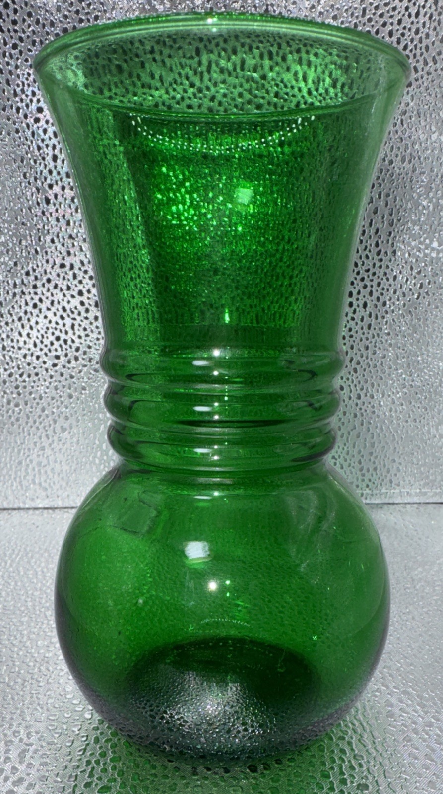 Vintage Anchor Hocking Forest Green Vase