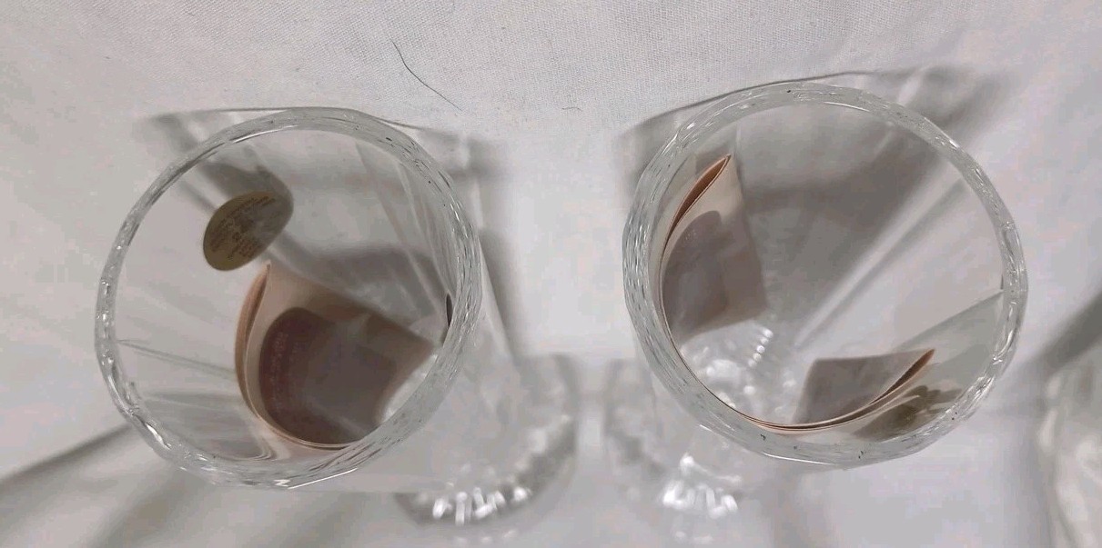 Pair “Aurea” RCR Royal Crystal Rock Bud Vase 6.7″ Made In Italia Open Box