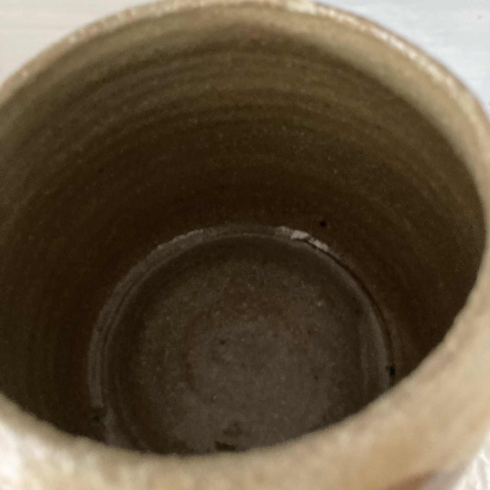 CM Pottery Vase Signed Hand Crafted Earthtone Studio Art Pottery Primitive 3-63
