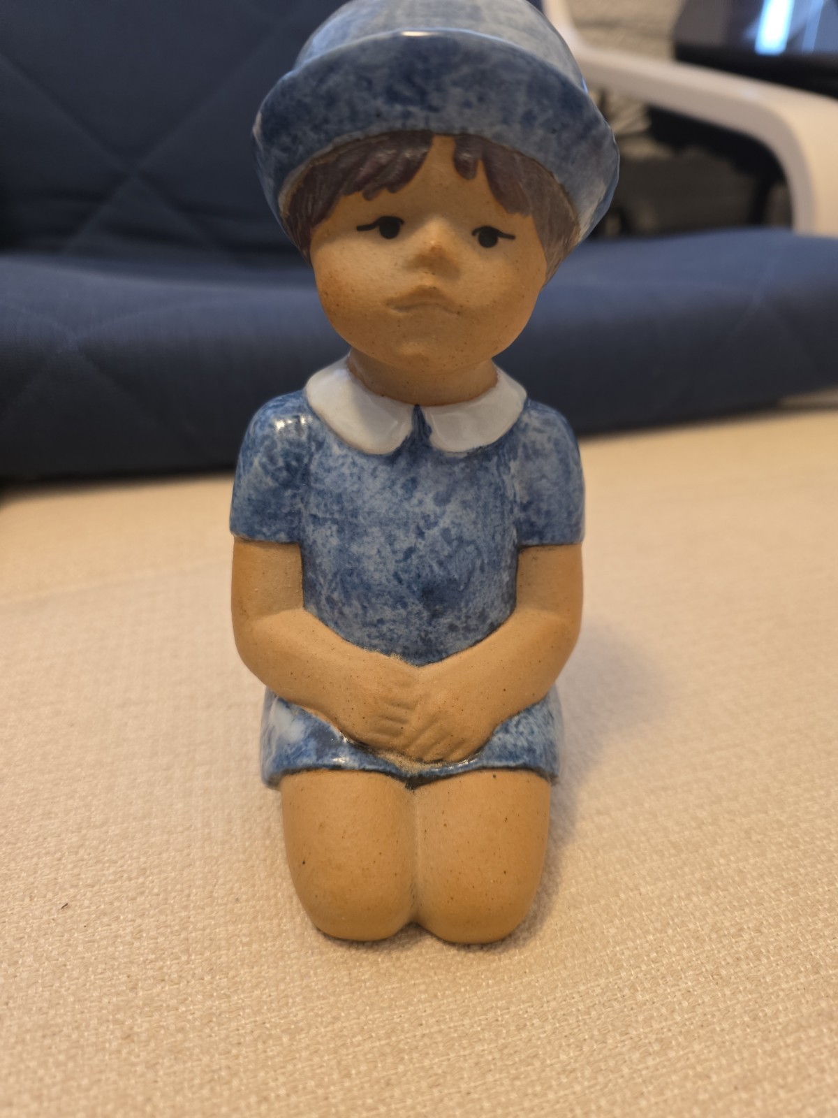 Lisa Larson Summer Girl Gustavsberg Vintage Stoneware Sculpture Swedish