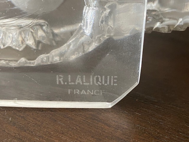 Rene Lalique AURIAC CHANDELIER x2- Original 1944 Mint Condition Signed R.LALIQUE