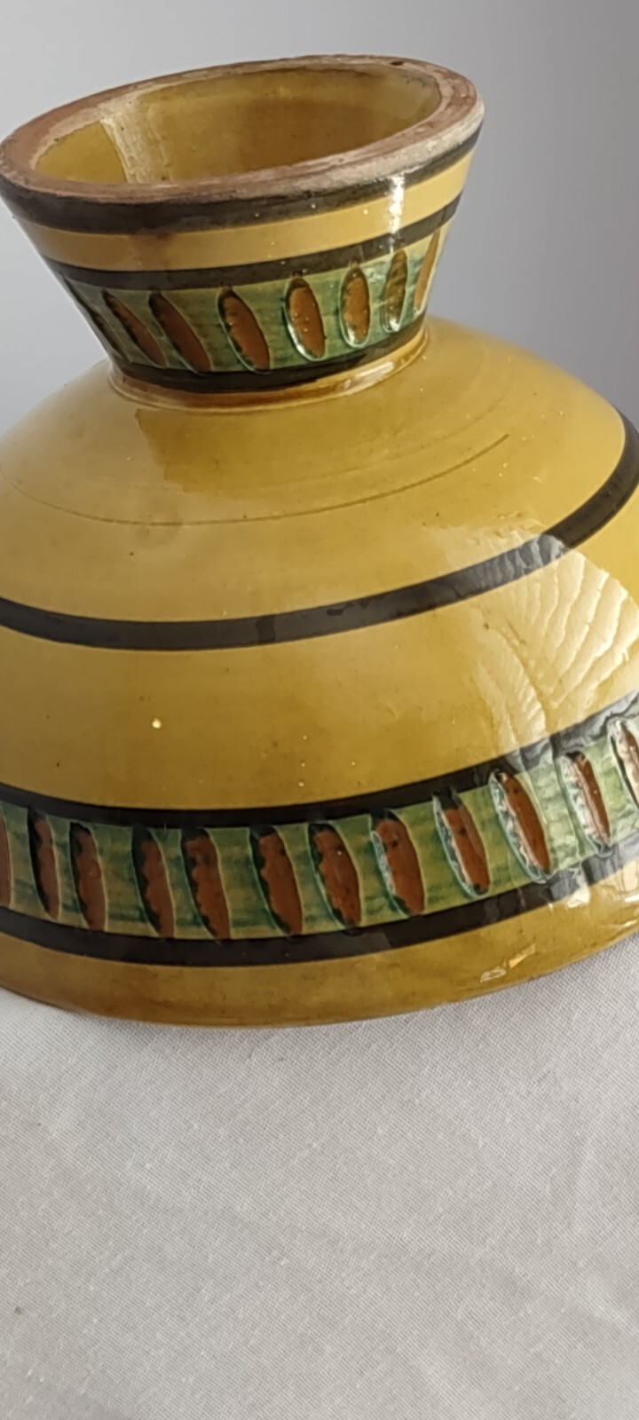 Mid 20th Century Modern Pottery Vase Planter Bowl