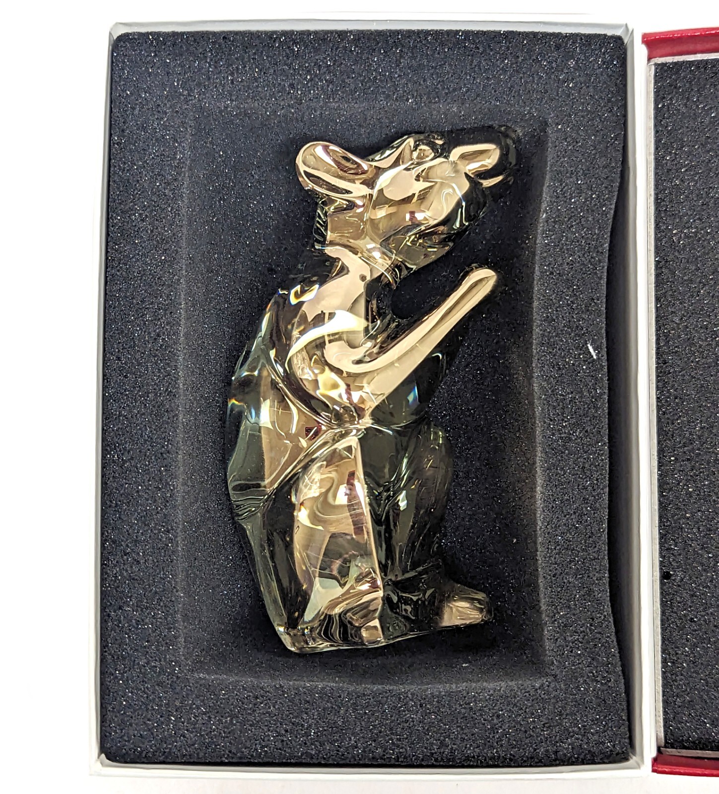 New 2020 Baccarat Zodiaque 2813062 Gold Metallic Crystal Zodiac Rat 4″ Tall