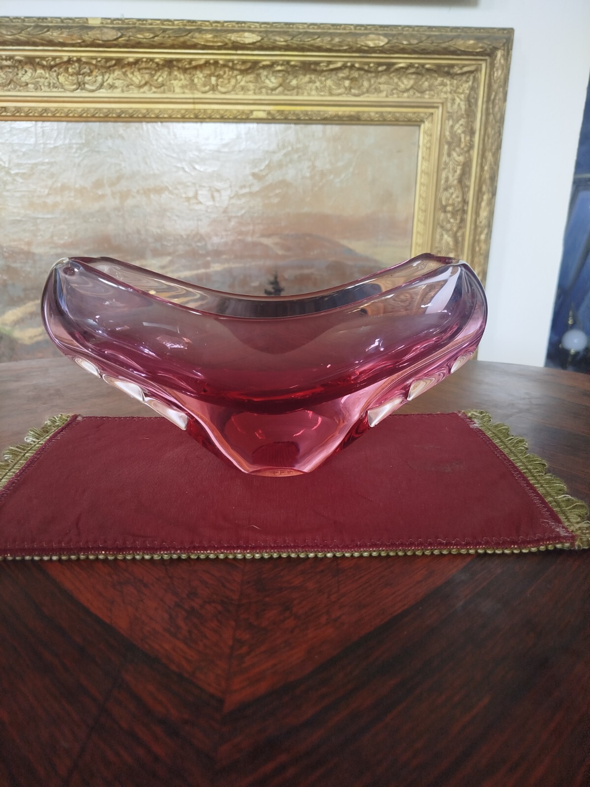 Czech glass vase made by Miloslav Klinger for Zelezny Brod