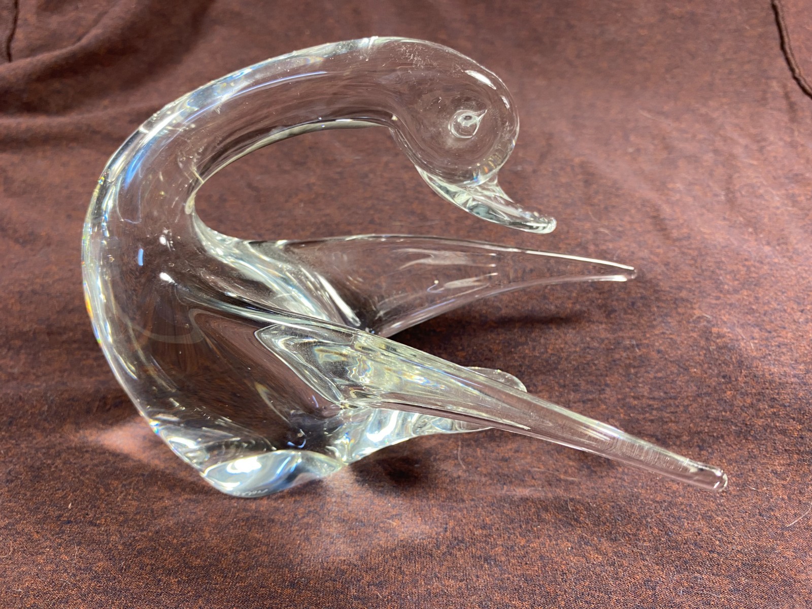 V. Nason & C. Murano Italy Glass Duck Bird Figurine Sculpture