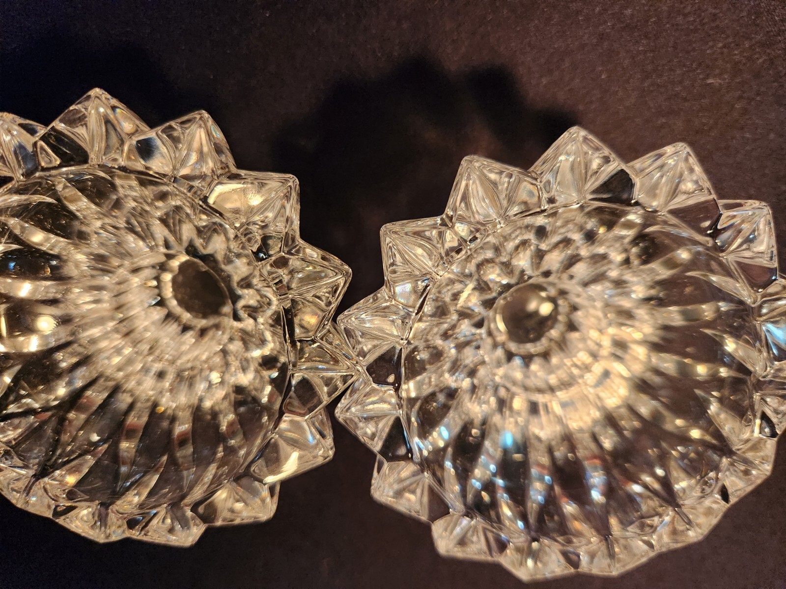 European Crystal Votive Candle Holders – Mystic Crystal Pattern Chandelier