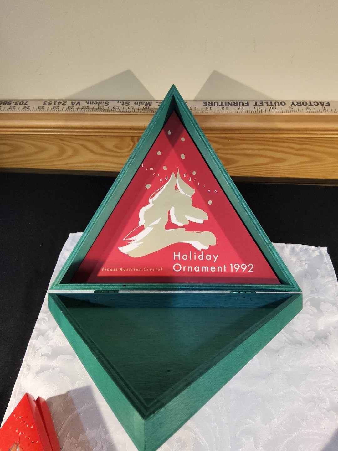 Swarovski 1992 2nd Editiion Christmas Snowflake Ornament NIB Lot 8 Store Display