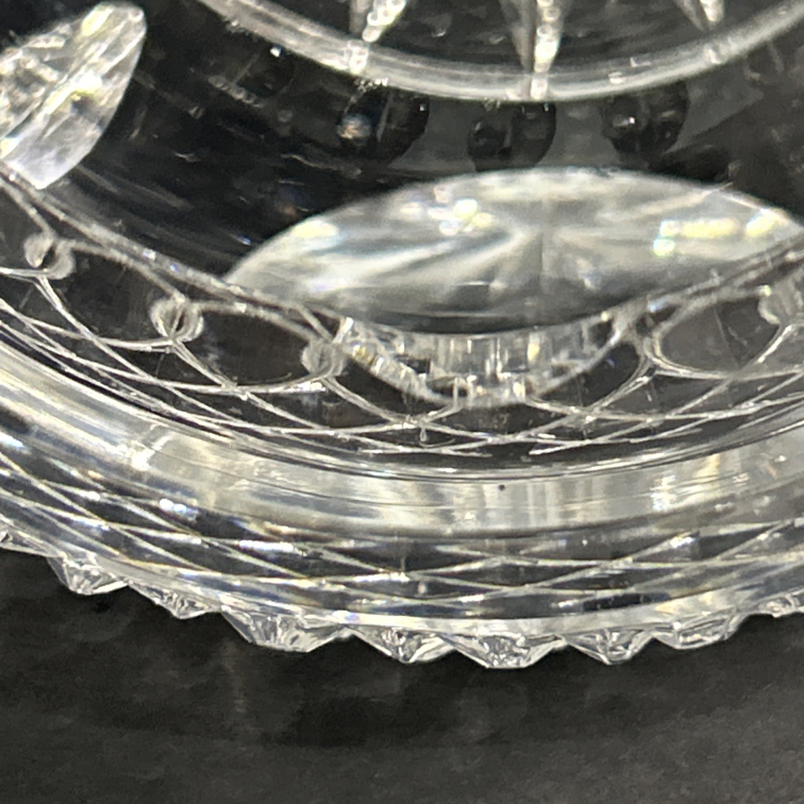 Crystal Orb Ashtray Side Tilt Dome Sphere Cigar Cigarette Holder BEAUTIFUL