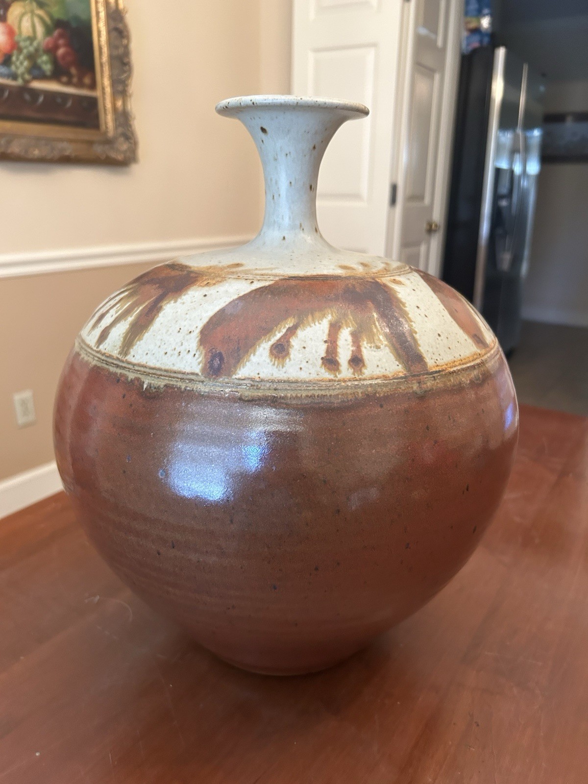 Vintage Mark Chamberlain Art Pottery Vase – 14″ – Signed