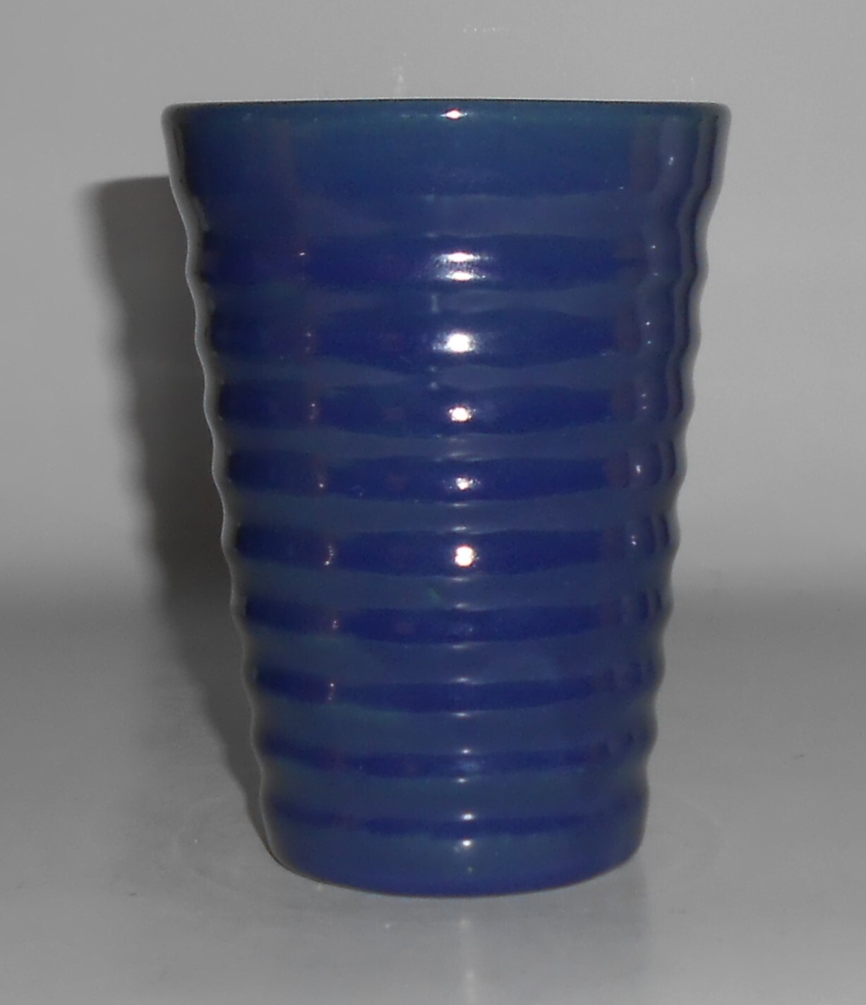 VINTAGE Bauer Pottery Ring Ware 12 Oz Cobalt Tumbler