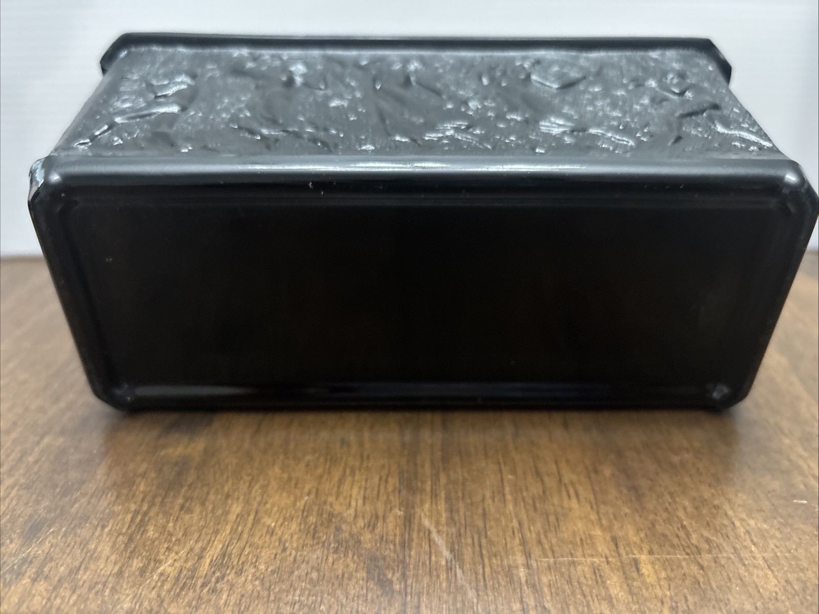 1930’s Art Deco L.E. Smith Black Amethyst Glass Dancing Nymphs Planter Vintage