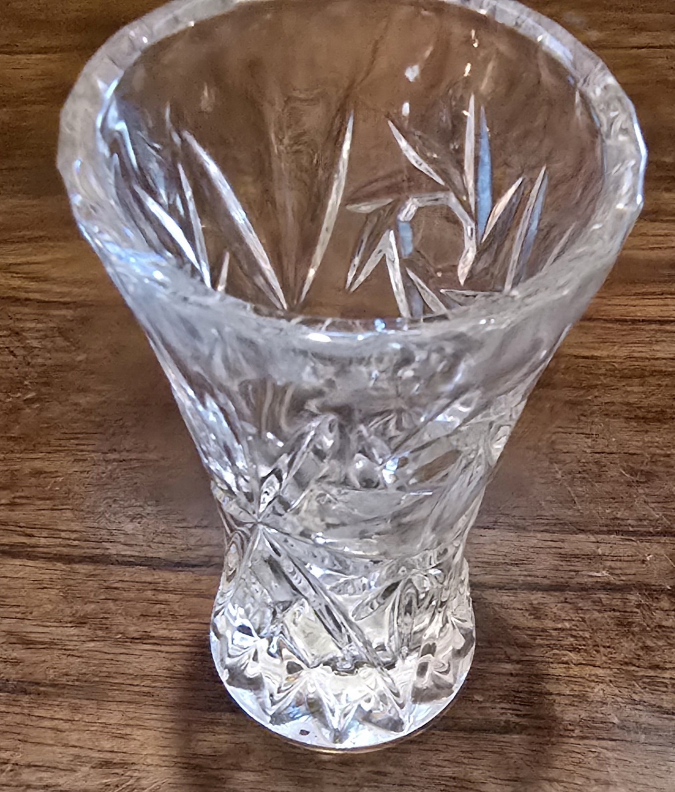 4″ Lenox Hand Cut & Clear Crystal Bud Vase With Stamp Czech Republic