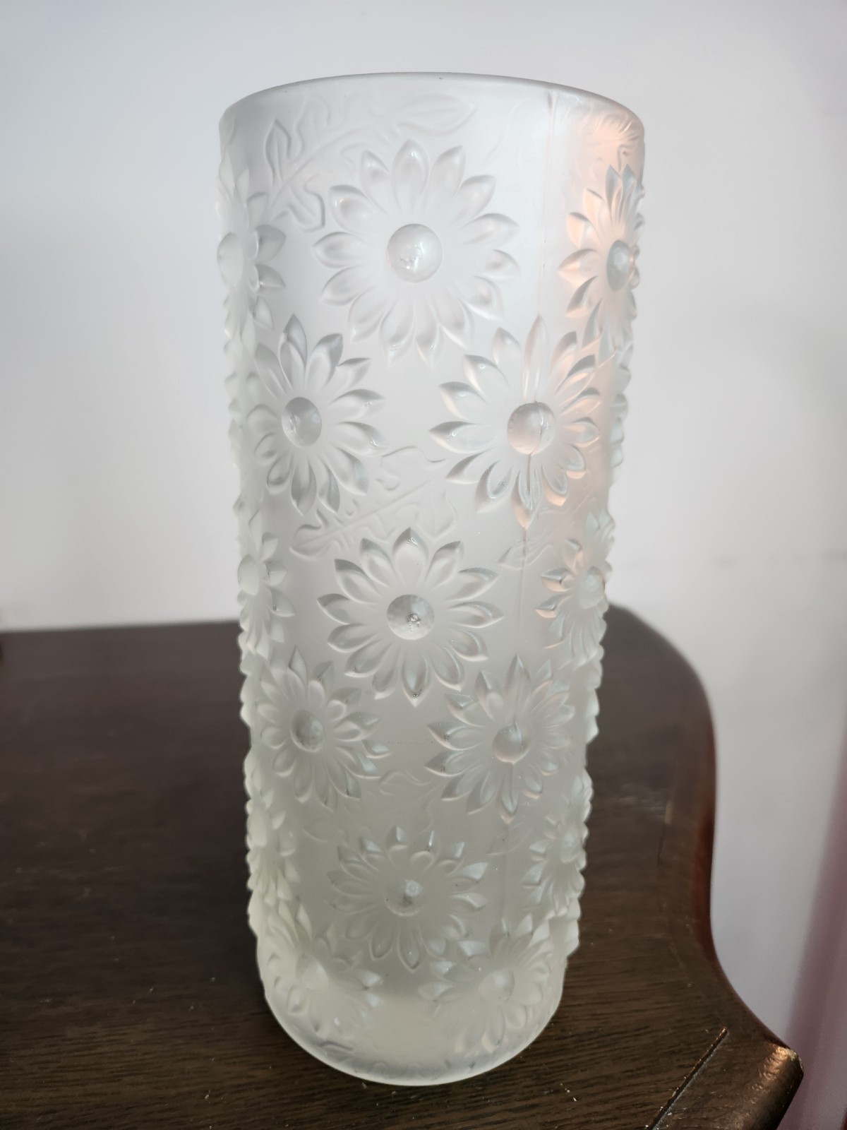 Czech Sklo Union Marguerites Vase by Adolf Matura for Rosice Glassworks -9.75″