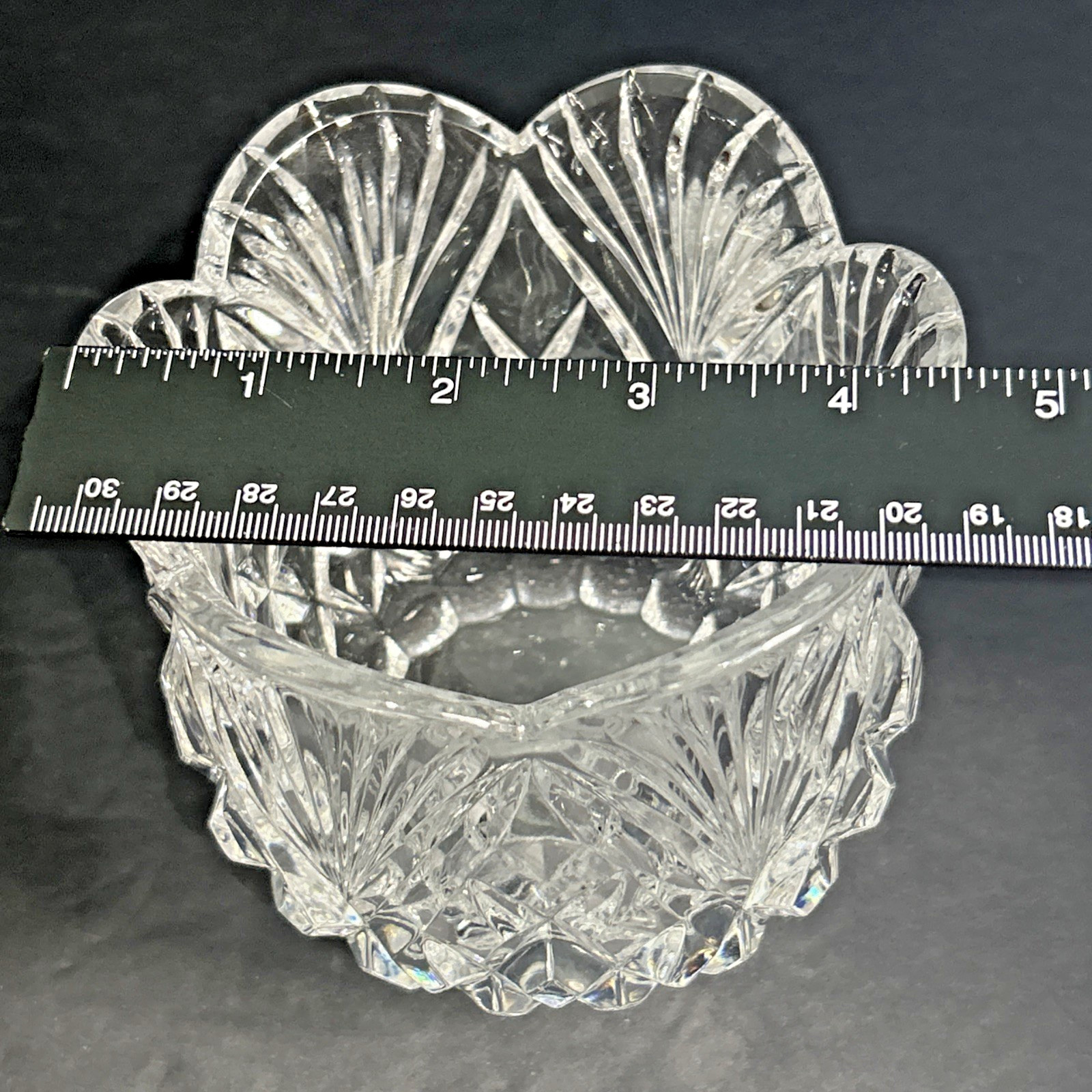 GODINGER PINEAPPLE Large Votive Candle Holder 1980s ELEGANT CRYSTAL
