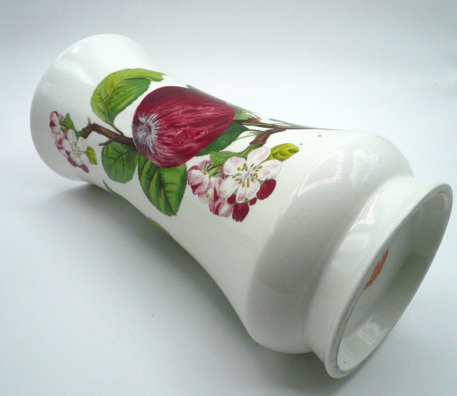 Portmeirion England POMONA 8.25″ tall Vase apple floral blossoms