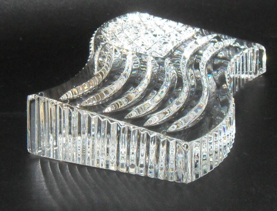 Waterford Crystal Patriotic USA American Flag Paperweight Made in Ireland