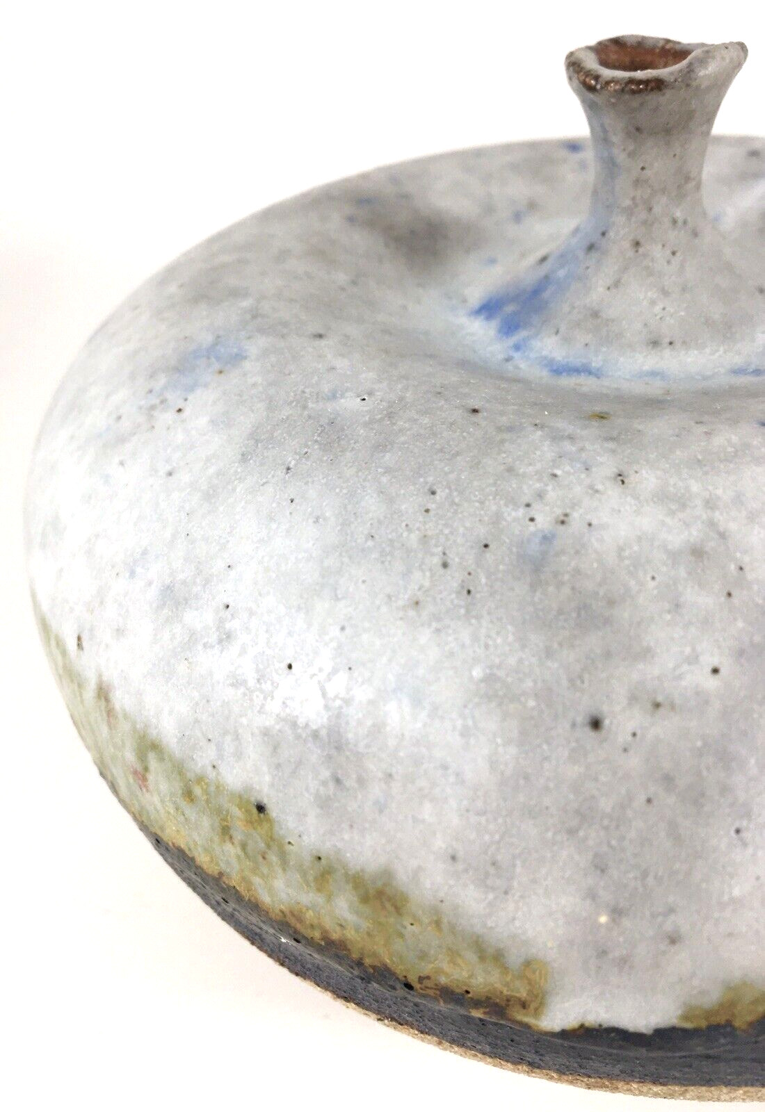 Knadler Studio Pottery Weed Pot 5″ Vase 1974 Signed Stoneware Wyoming USA