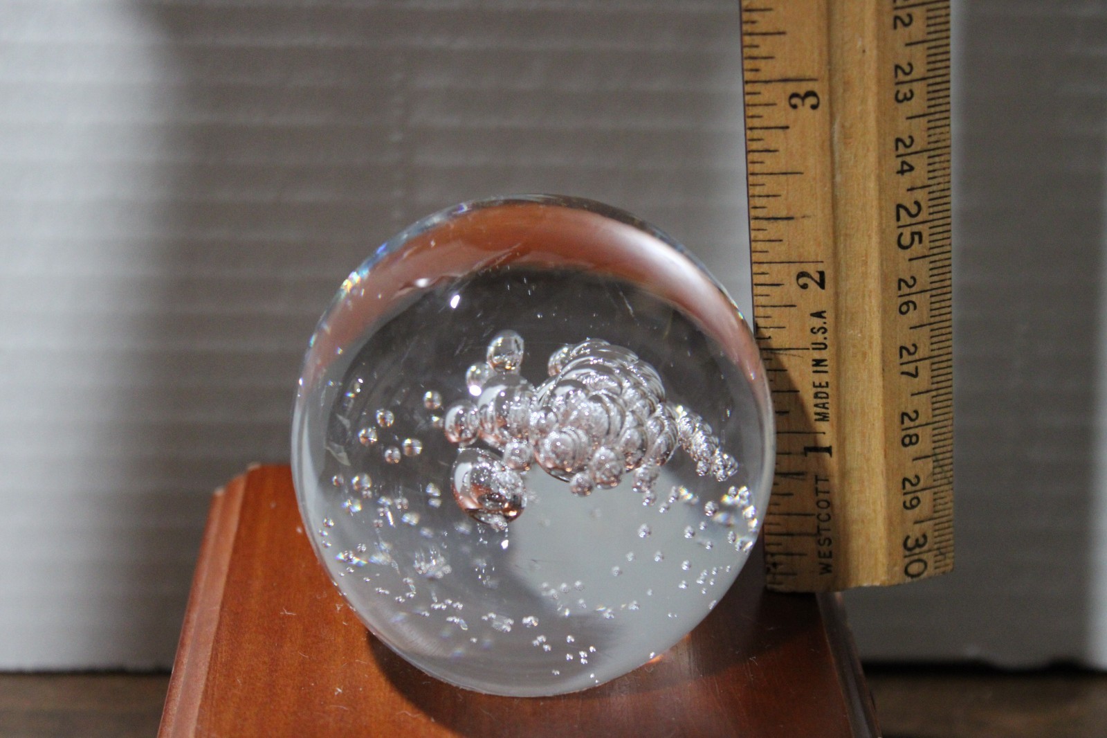 MANTORP STUDIO SWEDEN COSMOS ART GLASS PAPERWEIGHT