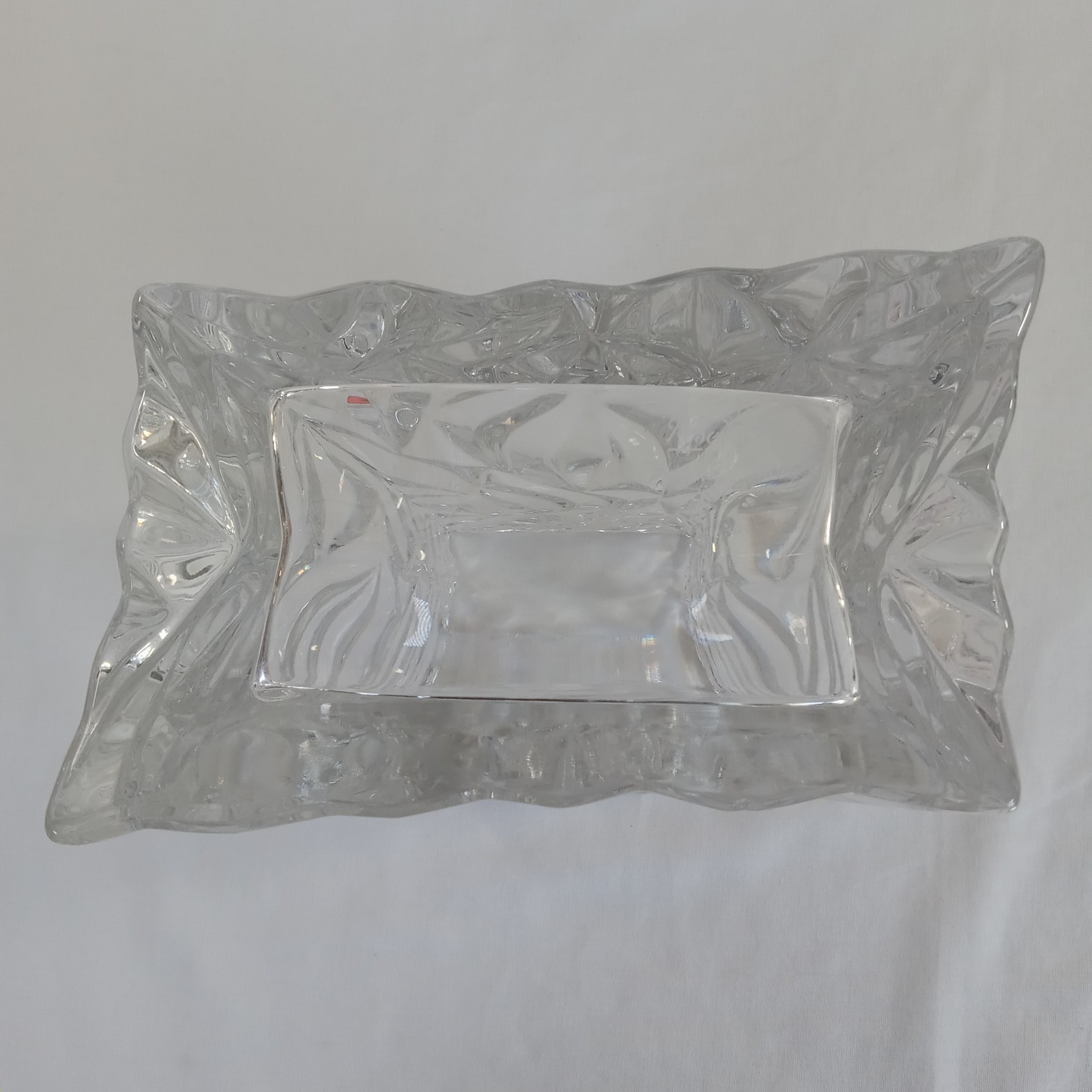 Rosenthal Studio Linie Crystal Paper Bag Vase 8.5″ Germany Art Glass 8 LBS