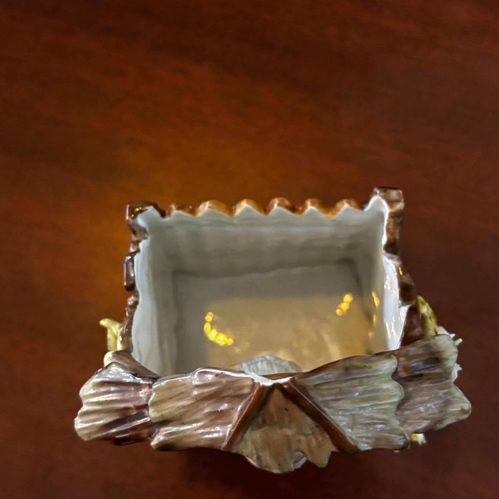 Antique Bisque Porcelain Planter | Stamped 1580 5 | 6.5″ Tall