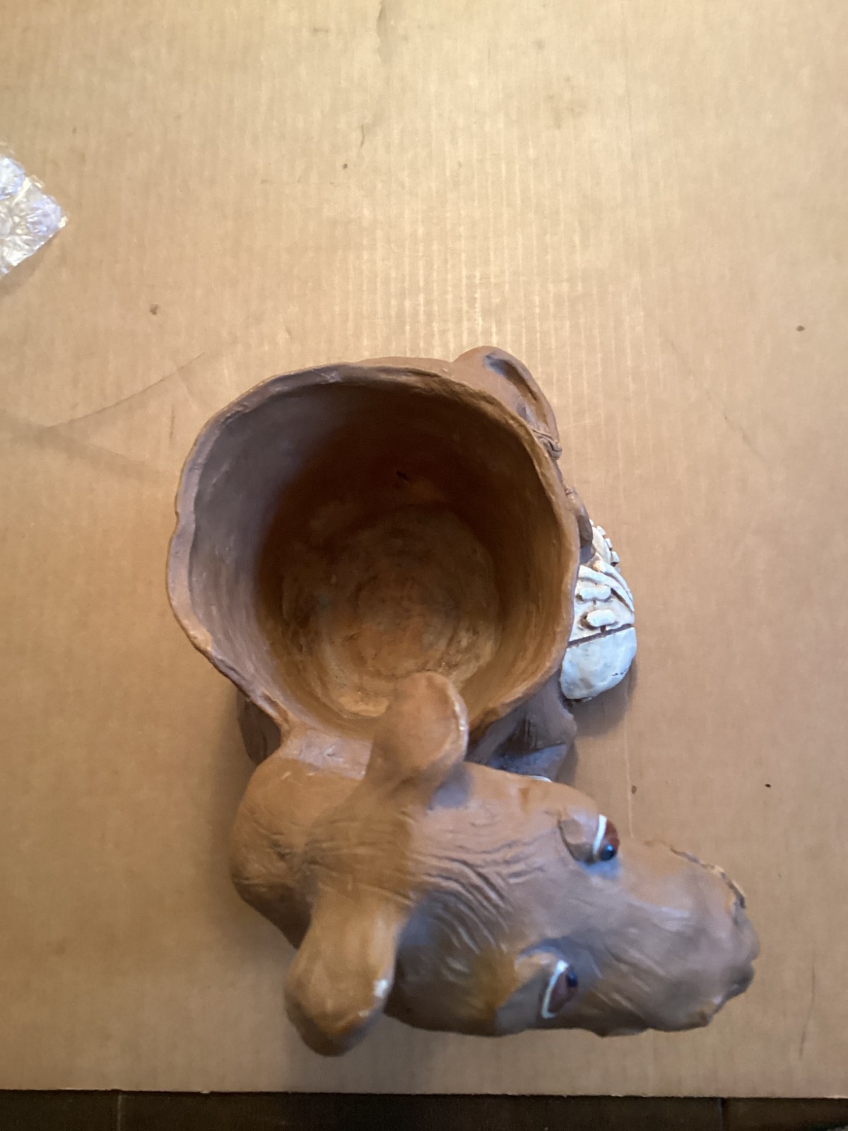 Vintage RARE Dave Grossman Camel Planter 11 Inches Tall Signed Clay 1976