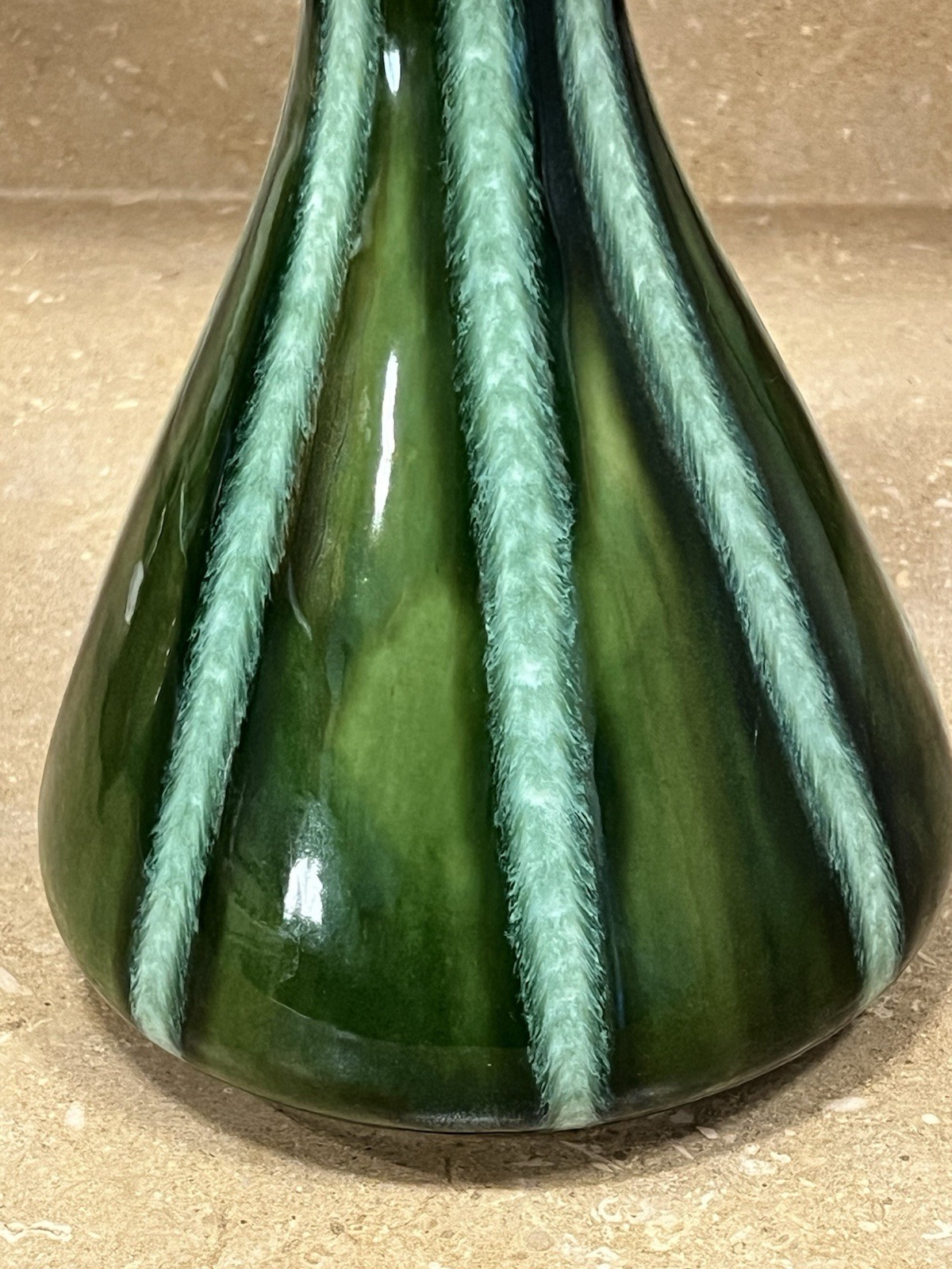 Hull Art Pottery Continental Evergreen MCM Vase #58 Mid Century Green
