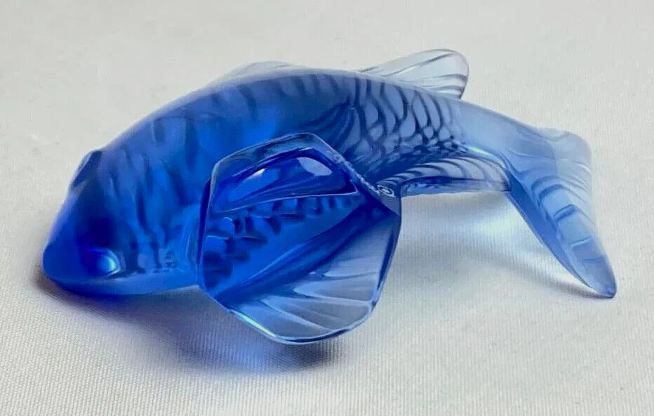 Lalique Damsel Fish Sapphire Blue