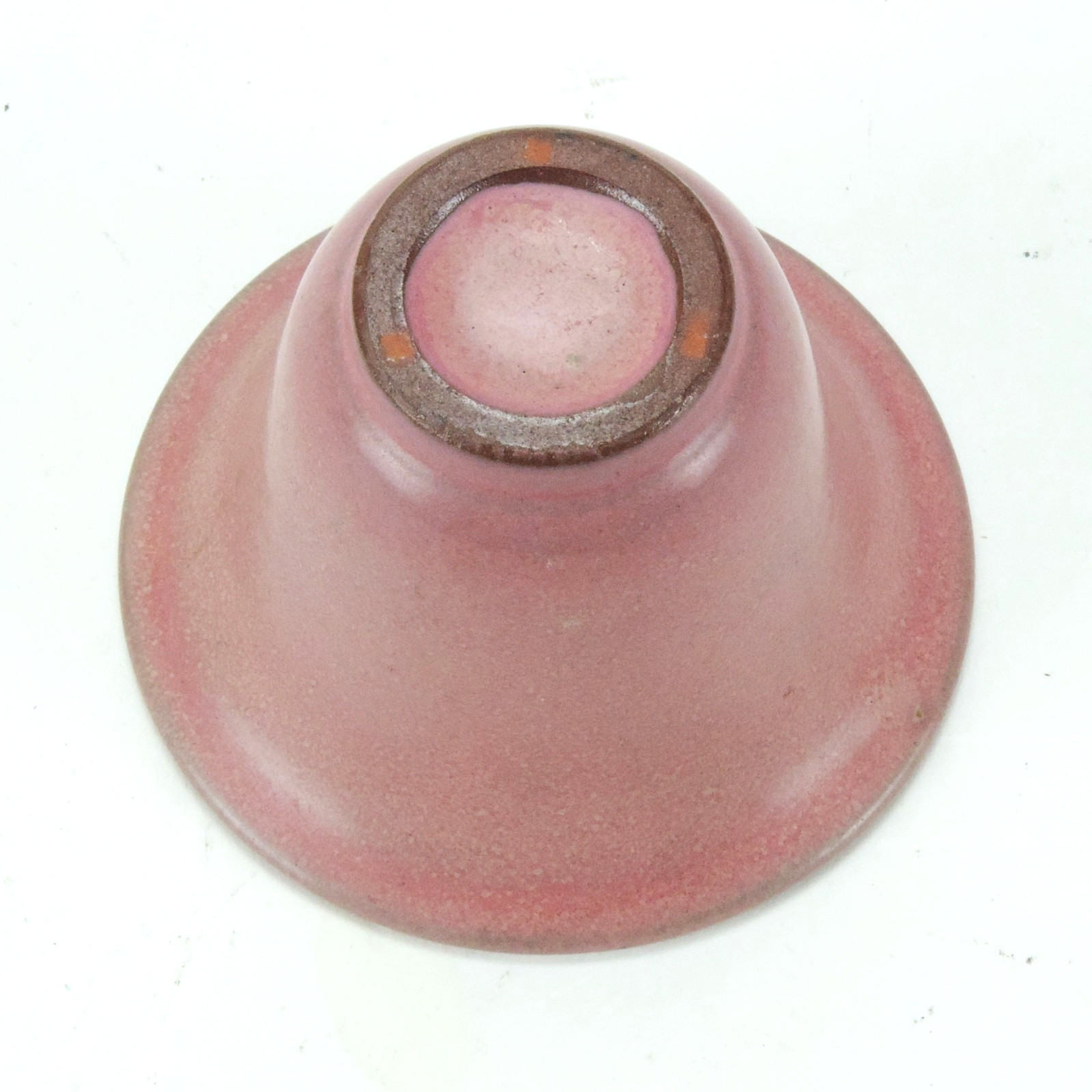 Marblehead Pottery matte pink undecorated 2 1/8″ flared vase arts & crafts