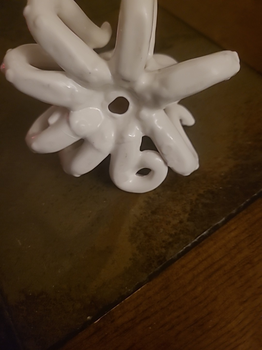Ceramic Octopus Art Glass White