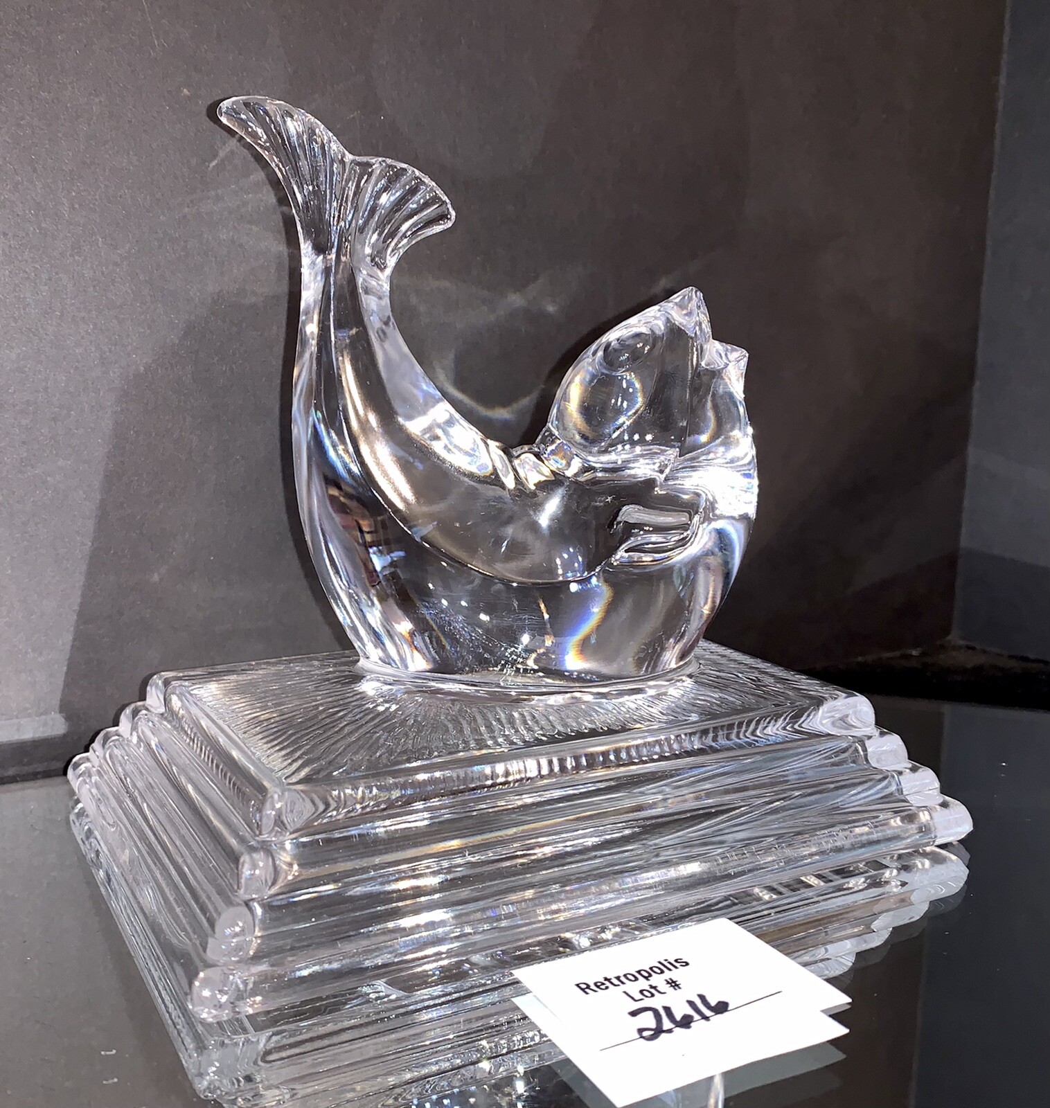 Seal Sea Lion Crystal Nautical Towel Paperweight Vintage Oceanic