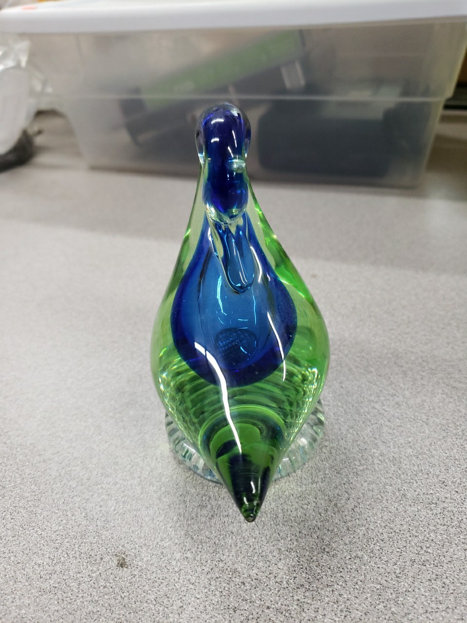 Vintage Murano? Glass Duck Figurine Approx. 4.5″ Tall