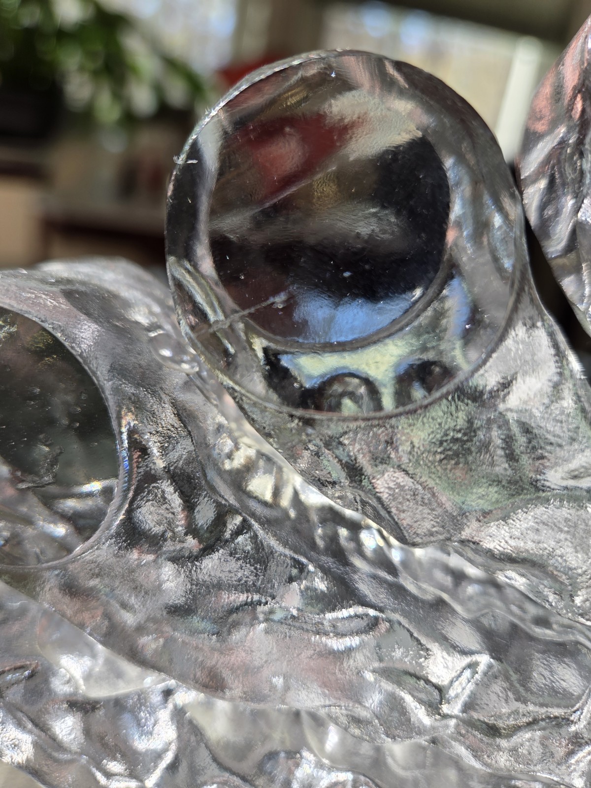 Xavier Meléndez Mexico Abstract Modern Crystal Glass Sculpture 14″ W