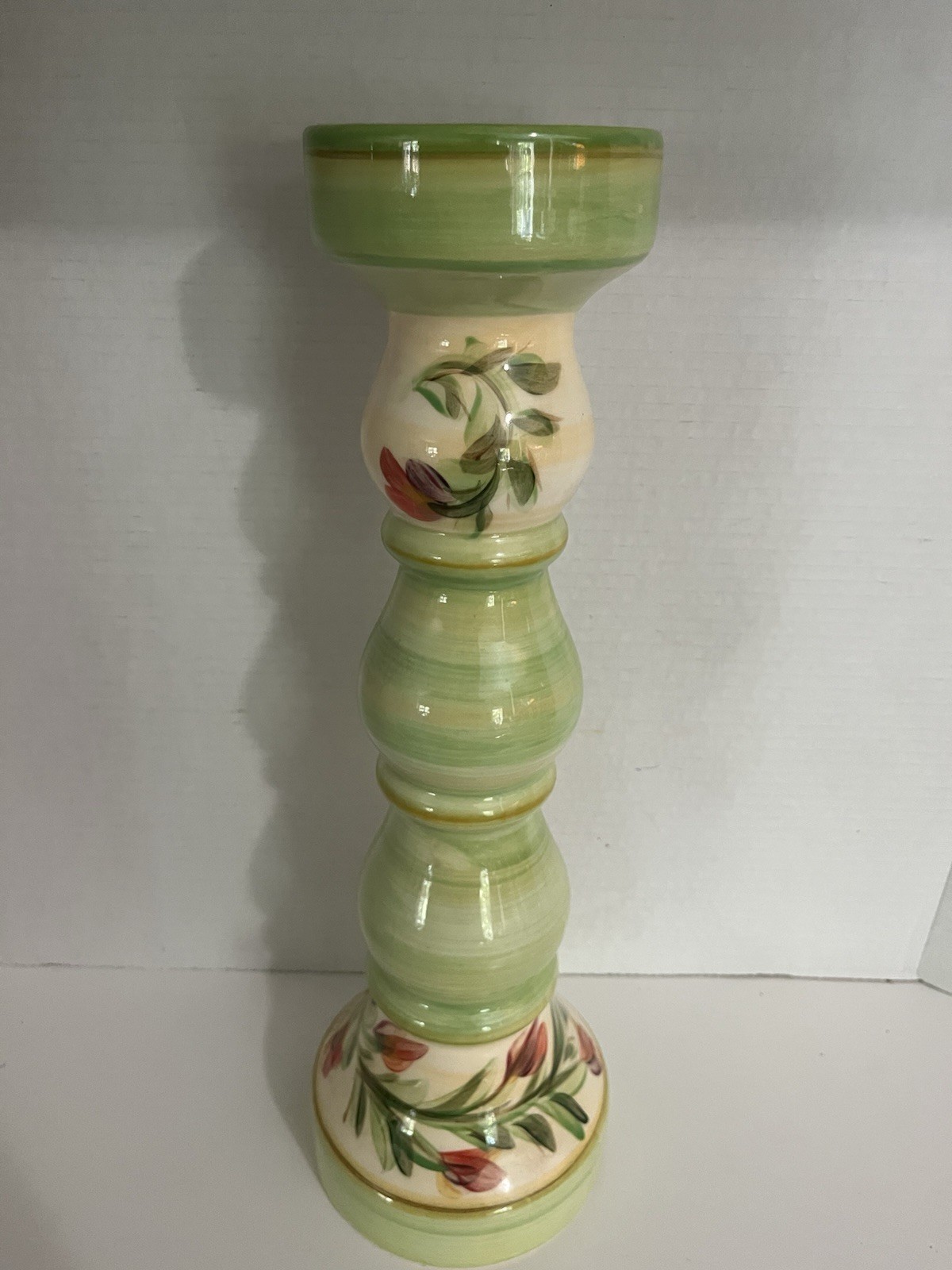 Vintage Candle Holder 15 1/2” By Gail Pittman, 2000