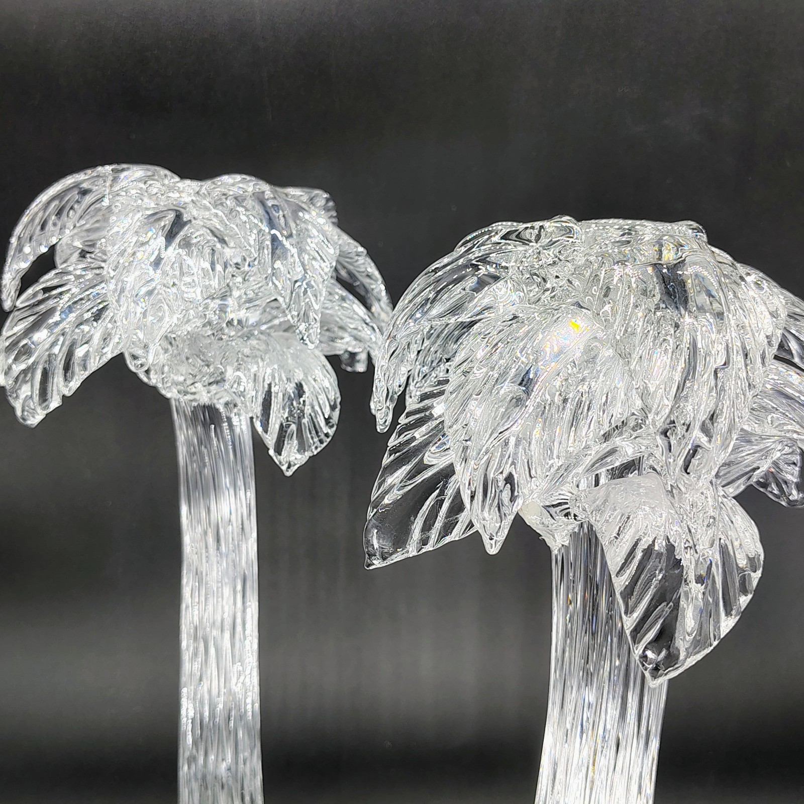 Murano Glass Palmtrees 15in Handmade Signed ***PLEASE READ