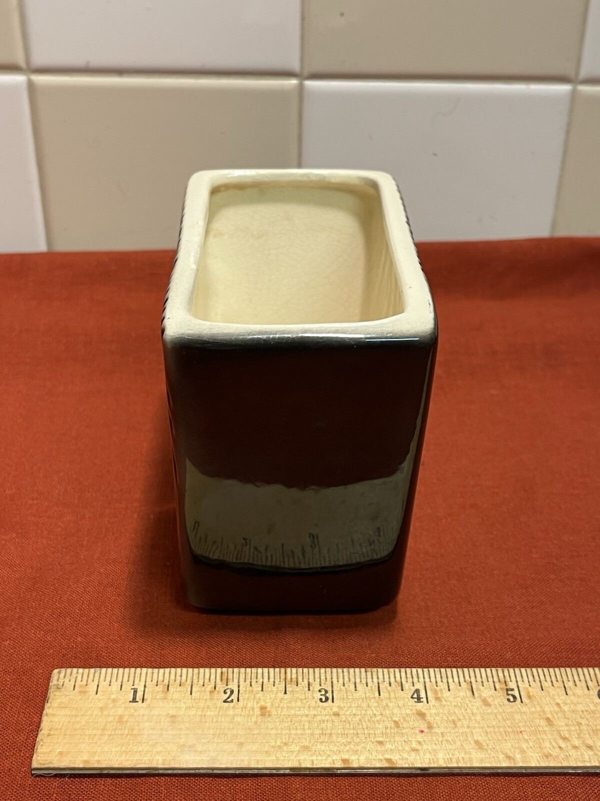 Vintage ROYAL COPLEY RETRO DESIGN BLACK & WHITE VASE OR PLANTER 1960’S