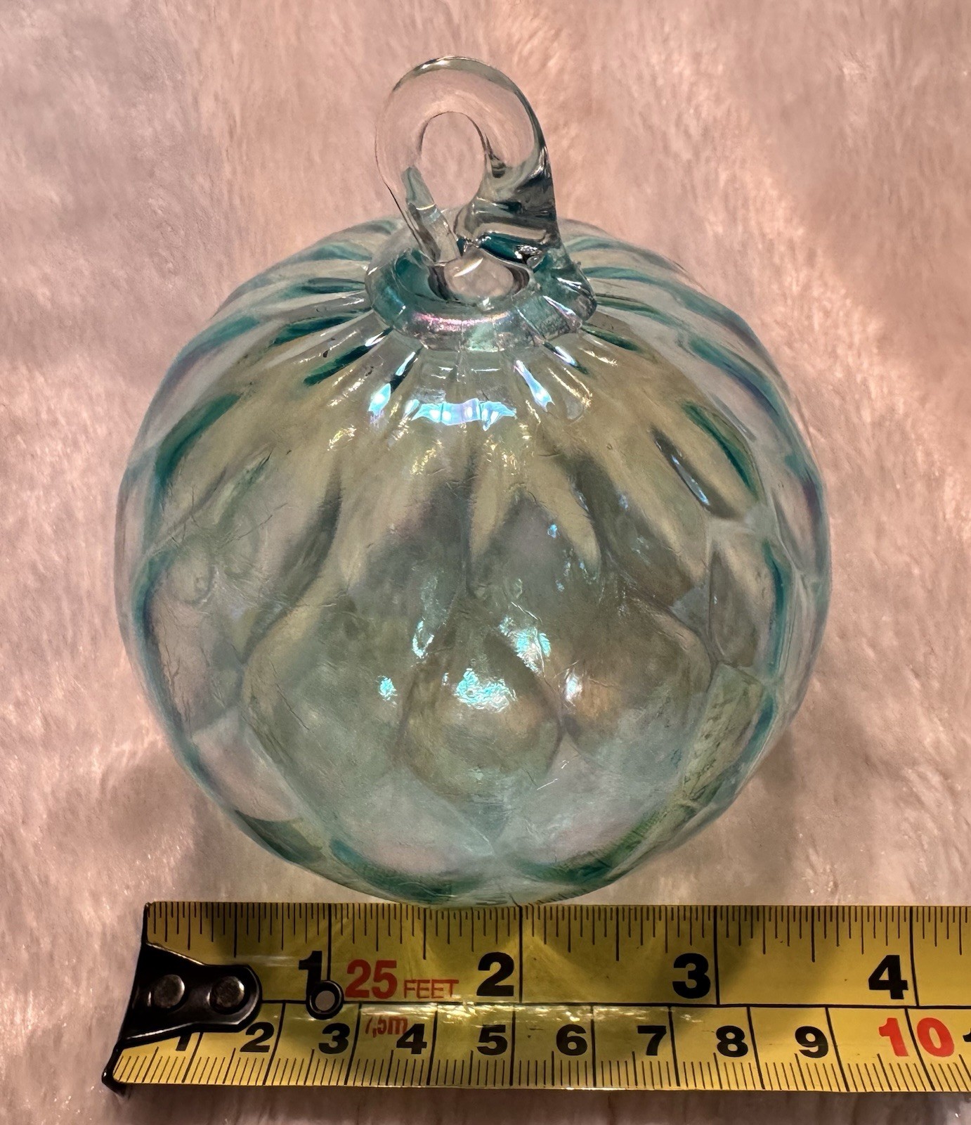 Hand Blown Glass Ball Orb Witch Spirit Home Protection Energy Art Ball Boudoir