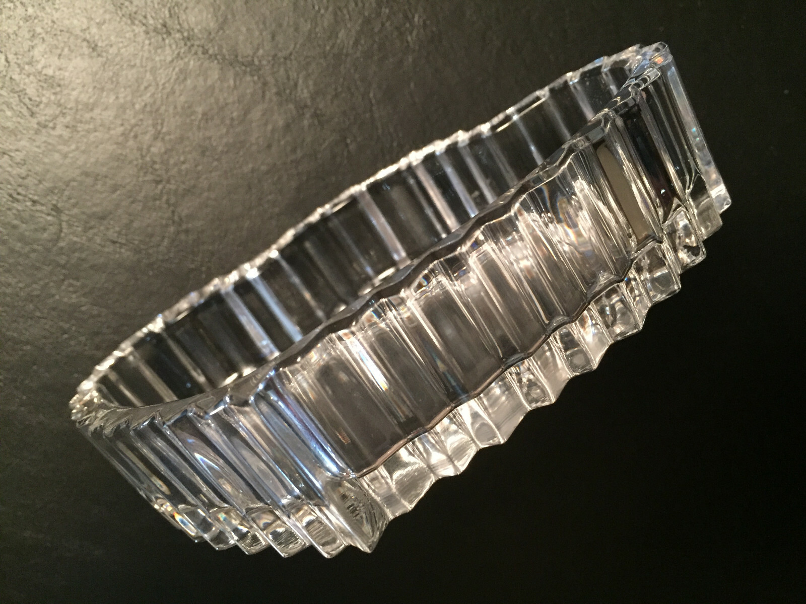 Mikasa FOREVER LOVE Lead Crystal Covered Double Heart Trinket Box NOS PRISTINE