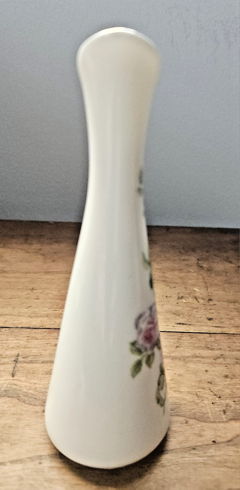 Viletta Fine China Porcelain Bud Vase Pitcher w Pink Roses Gold Roseburg, OR