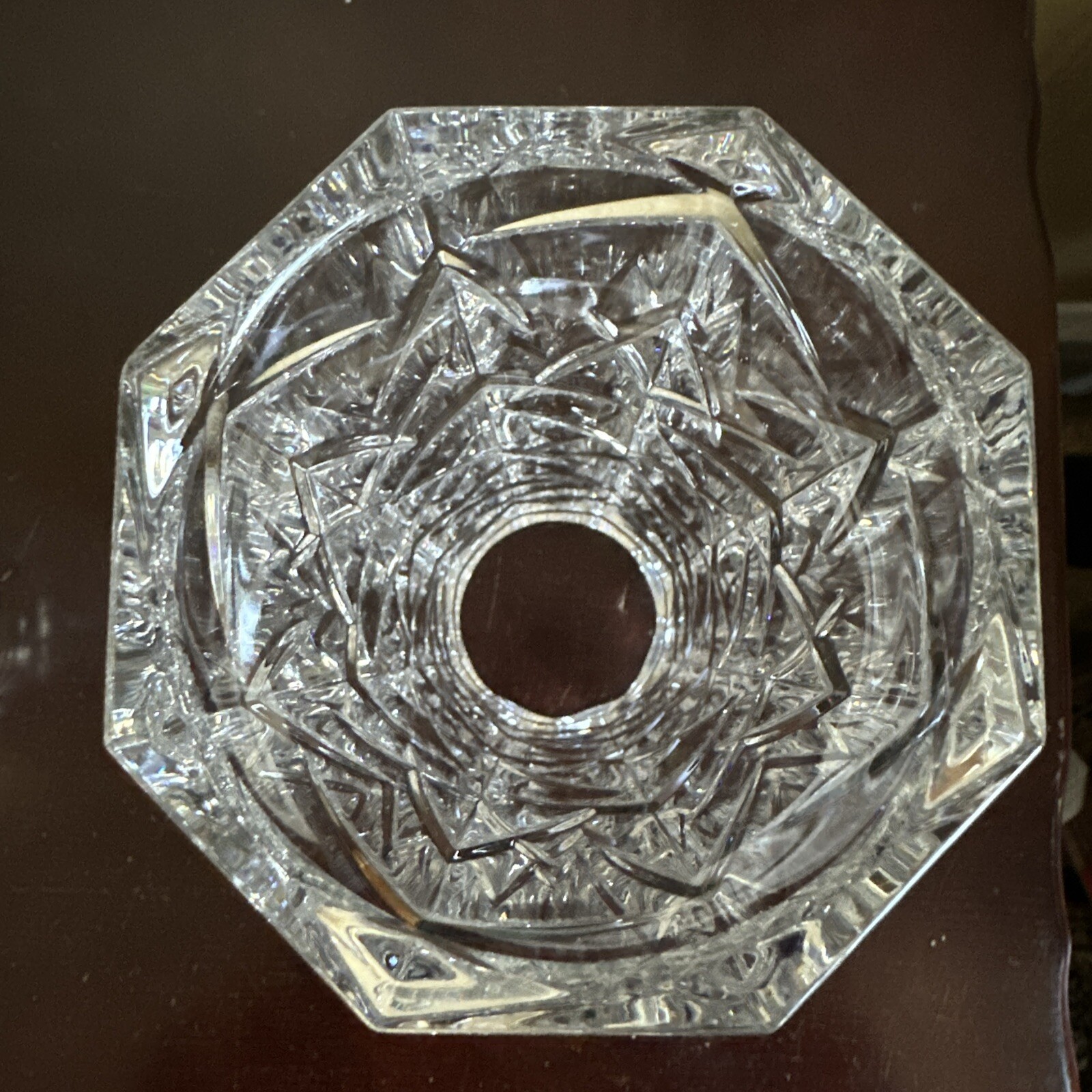 11” Marquis By Waterford Crystal Hurricane Base 6 Lbs 2 Oz.