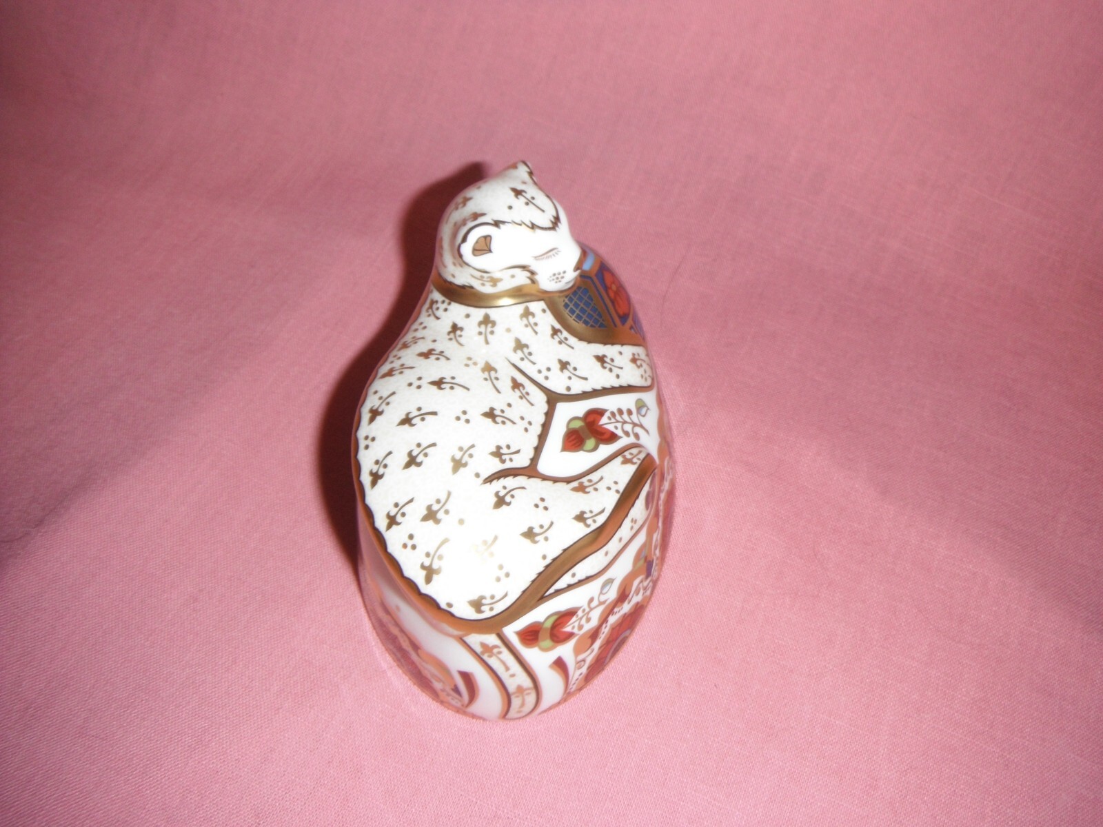 Royal Crown Derby Paperweight-LION CUB-with Certificate, Gold Stopper & RCD Box