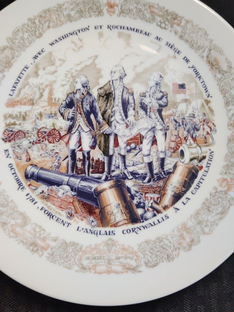 Vintage Collector Plates, Porcelain plates, historical French dishes