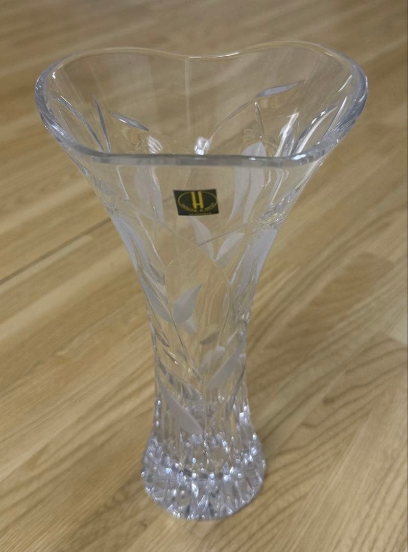 HOYA CRYSTAL Vase 19.5x11cm/7.67×4.33″ HOYA CRYSTAL HOYA CRYSTAL HOYA CRYSTAL